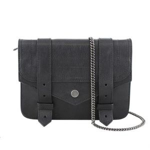Proenza Schouler PS1 Mini Chain Link black leather crossbody purse